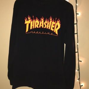 Classic Black Thrasher Long Sleeve